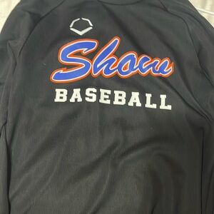 Shaw baseball medium black long sleave